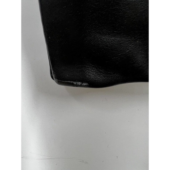 First Genuine Leather Pants Womens Black Smooth Motorcycle Pants Size 28 - Picture 5 of 7